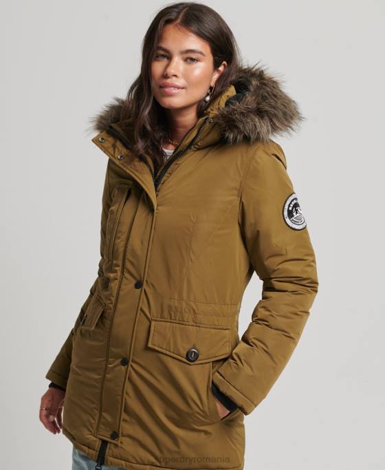 Superdry parka Ashley Everest îmbrăcăminte verde femei JX0Z5516