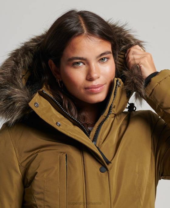 Superdry parka Ashley Everest îmbrăcăminte verde femei JX0Z5516