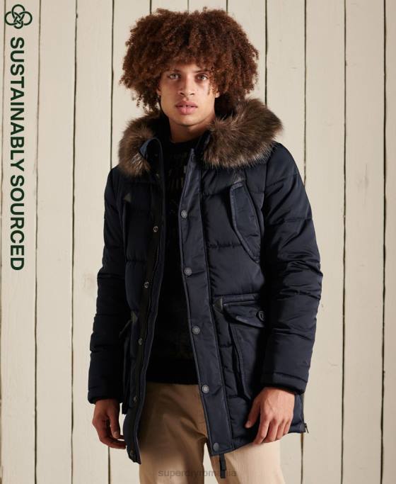 Superdry parka chinook îmbrăcăminte marina bărbați JX0Z4618