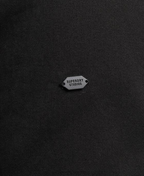 Superdry parka coadă de pește îmbrăcăminte negru bărbați JX0Z4472