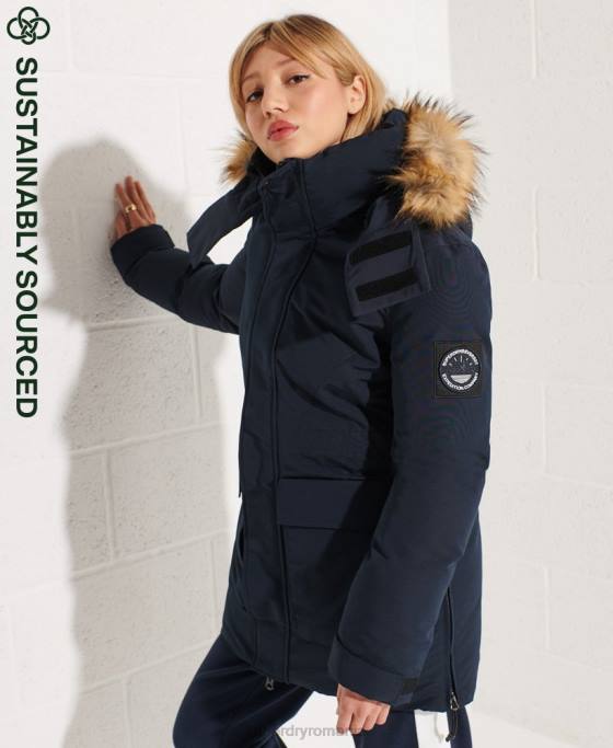 Superdry parka cod everest îmbrăcăminte marina femei JX0Z5590