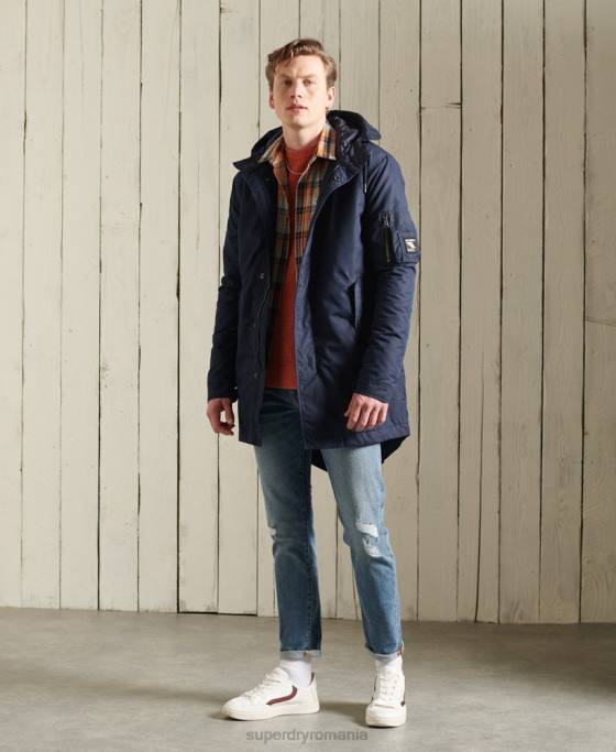 Superdry parka cu greutate medie de serviciu îmbrăcăminte albastru bărbați JX0Z4760