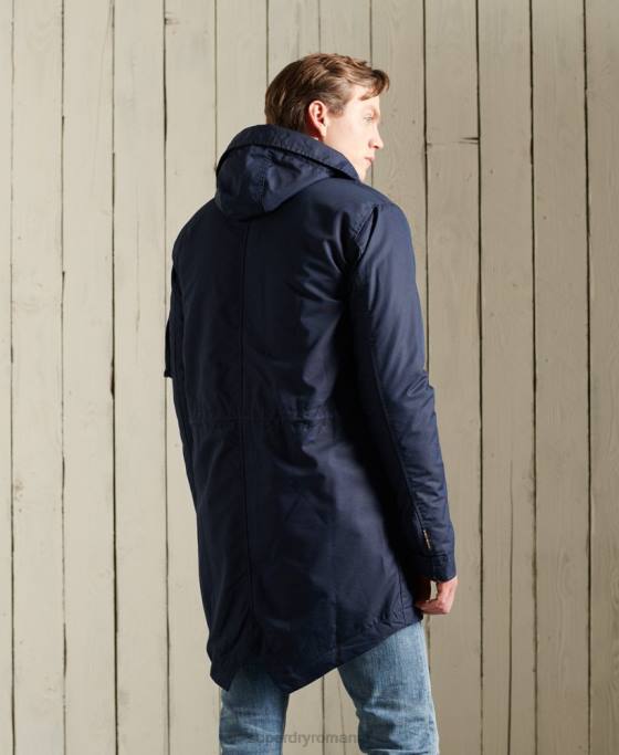 Superdry parka cu greutate medie de serviciu îmbrăcăminte albastru bărbați JX0Z4760