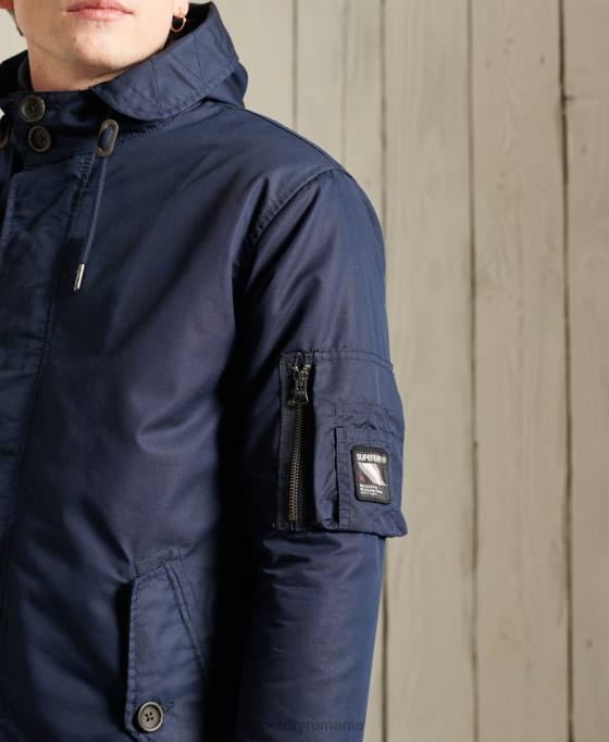 Superdry parka cu greutate medie de serviciu îmbrăcăminte albastru bărbați JX0Z4760
