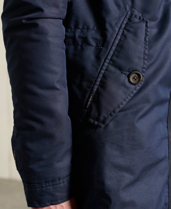 Superdry parka cu greutate medie de serviciu îmbrăcăminte albastru bărbați JX0Z4760