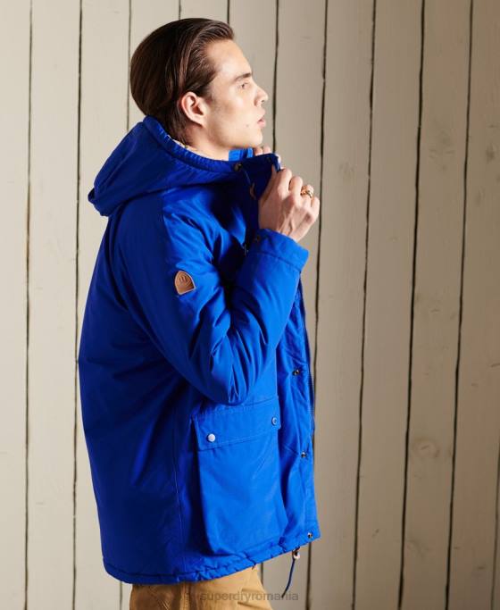 Superdry parka căptușită de munte îmbrăcăminte albastru bărbați JX0Z4684