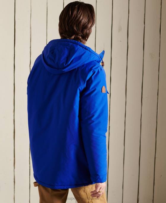 Superdry parka căptușită de munte îmbrăcăminte albastru bărbați JX0Z4684