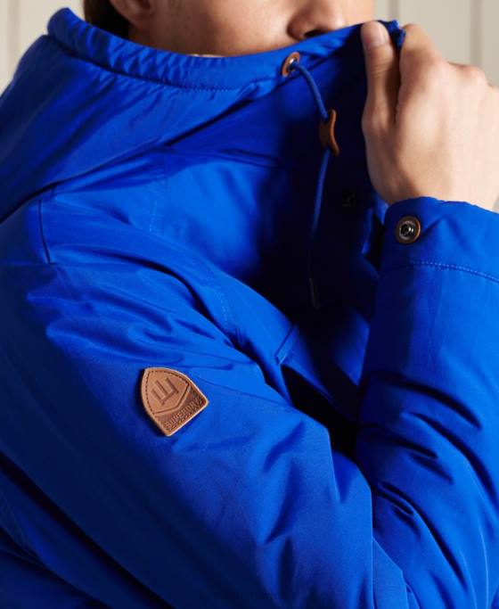 Superdry parka căptușită de munte îmbrăcăminte albastru bărbați JX0Z4684