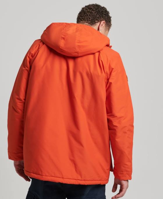 Superdry parka căptușită de munte îmbrăcăminte portocale bărbați JX0Z4532