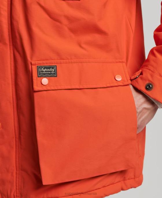 Superdry parka căptușită de munte îmbrăcăminte portocale bărbați JX0Z4532