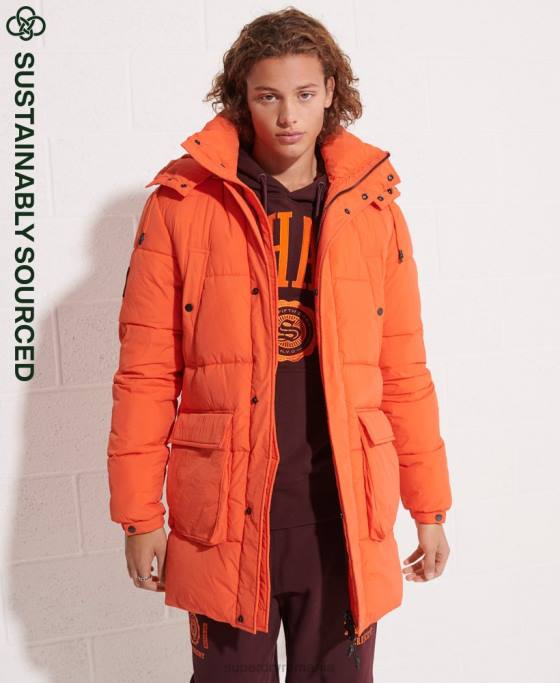 Superdry parka căptușită expediție îmbrăcăminte portocale bărbați JX0Z4511