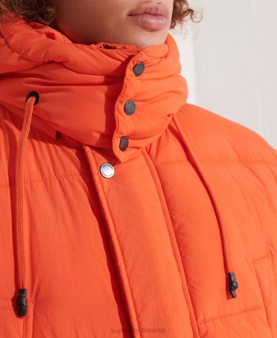 Superdry parka căptușită expediție îmbrăcăminte portocale bărbați JX0Z4511