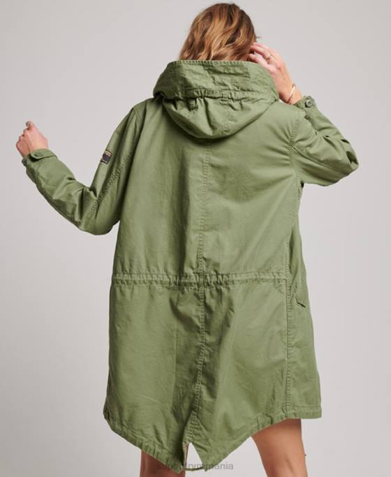 Superdry parka de câmp vintage îmbrăcăminte kaki femei JX0Z3513
