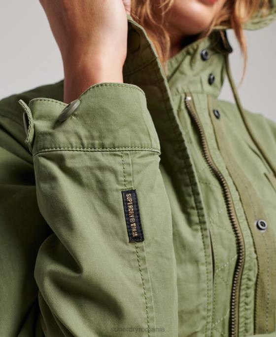 Superdry parka de câmp vintage îmbrăcăminte kaki femei JX0Z3513