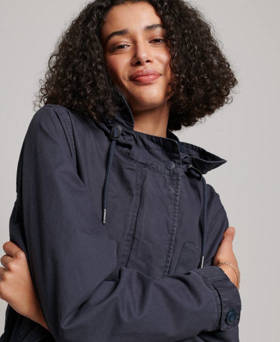 Superdry parka de câmp vintage îmbrăcăminte marina femei JX0Z2163