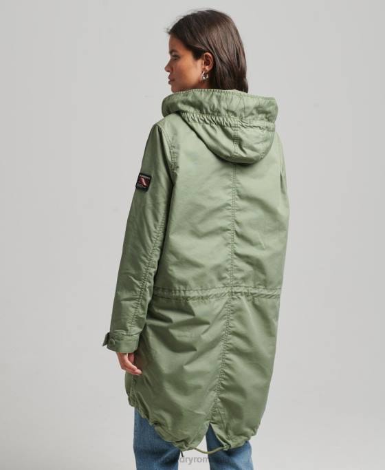 Superdry parka de câmp îmbrăcăminte kaki femei JX0Z5663