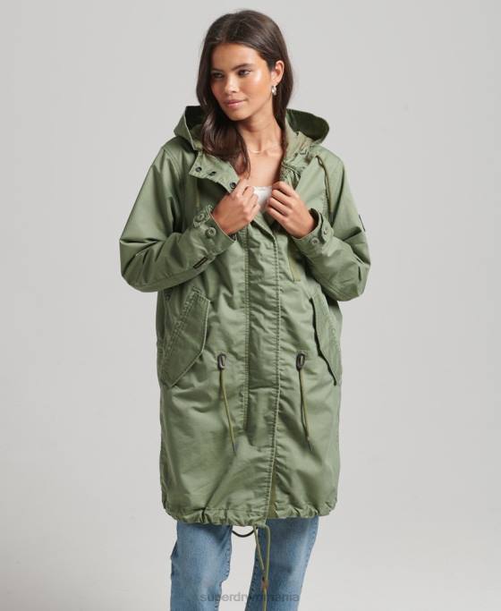 Superdry parka de câmp îmbrăcăminte kaki femei JX0Z5663