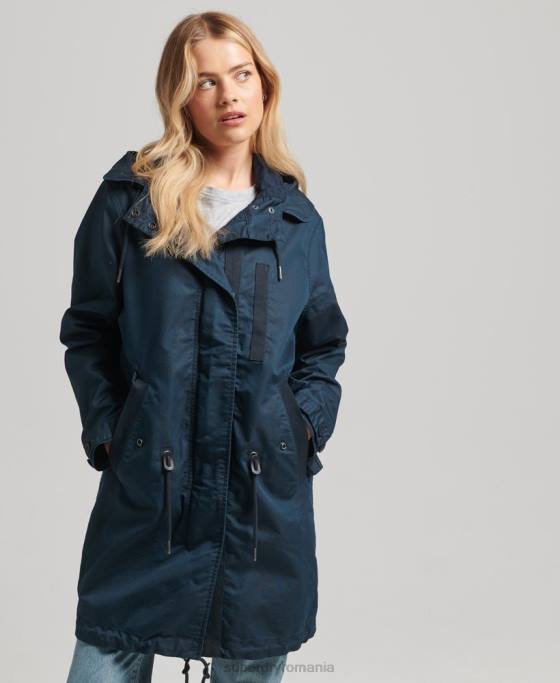Superdry parka de câmp îmbrăcăminte marina femei JX0Z3545