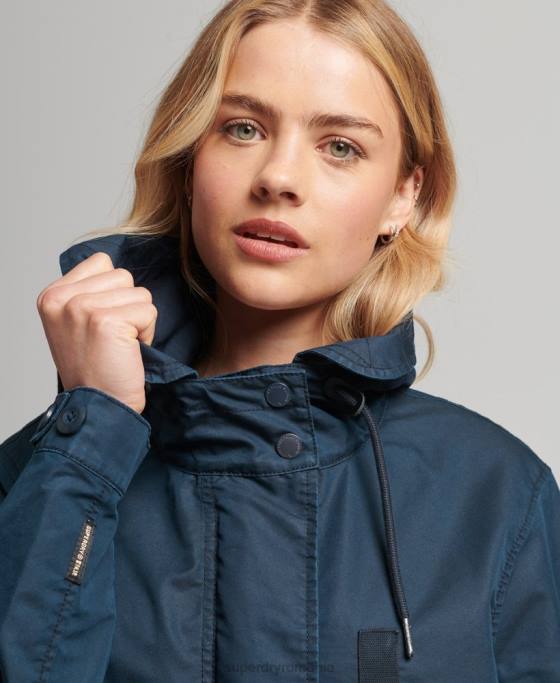 Superdry parka de câmp îmbrăcăminte marina femei JX0Z3545