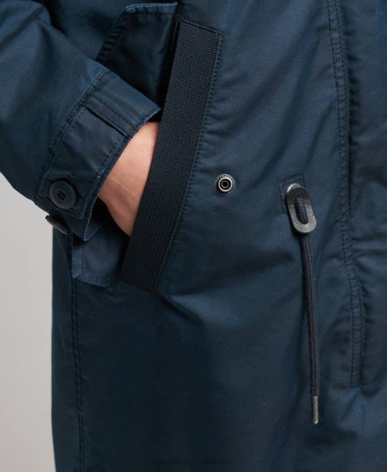 Superdry parka de câmp îmbrăcăminte marina femei JX0Z3545