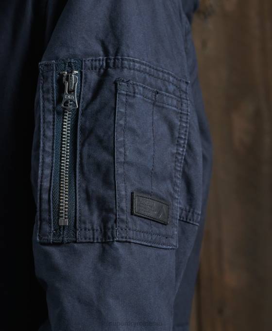 Superdry parka de câmp îmbrăcăminte marina femei JX0Z5624