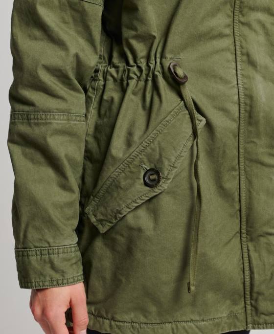 Superdry parka de câmp îmbrăcăminte verde femei JX0Z5538