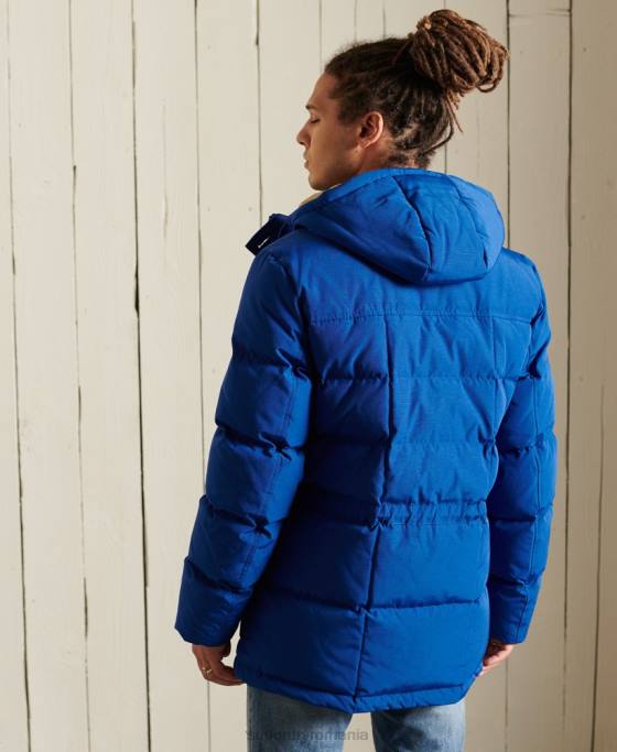 Superdry parka de expediție montană îmbrăcăminte albastru bărbați JX0Z4537