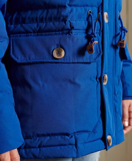 Superdry parka de expediție montană îmbrăcăminte albastru bărbați JX0Z4537