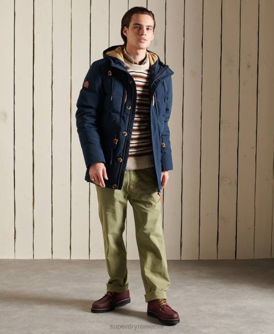 Superdry parka de expediție montană îmbrăcăminte marina bărbați JX0Z4644