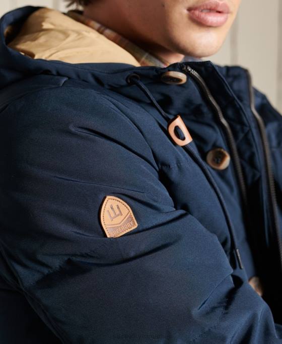 Superdry parka de expediție montană îmbrăcăminte marina bărbați JX0Z4644