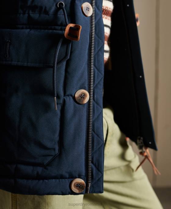 Superdry parka de expediție montană îmbrăcăminte marina bărbați JX0Z4644