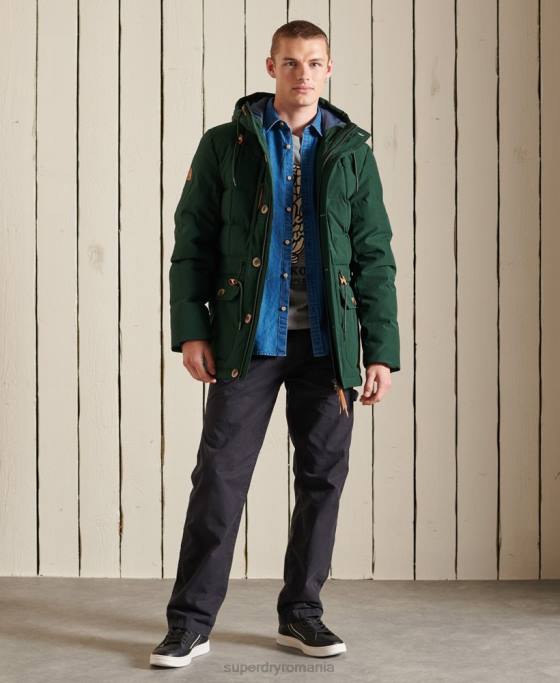 Superdry parka de expediție montană îmbrăcăminte verde bărbați JX0Z4485
