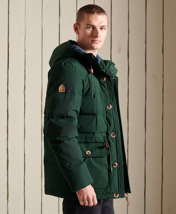Superdry parka de expediție montană îmbrăcăminte verde bărbați JX0Z4485