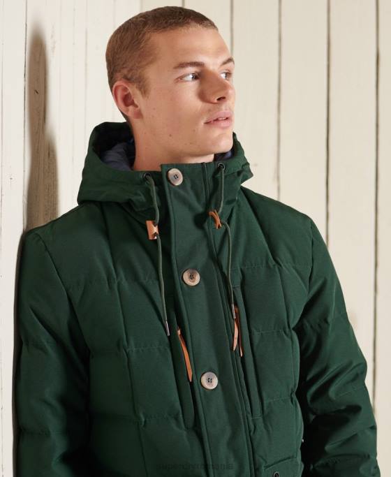 Superdry parka de expediție montană îmbrăcăminte verde bărbați JX0Z4485