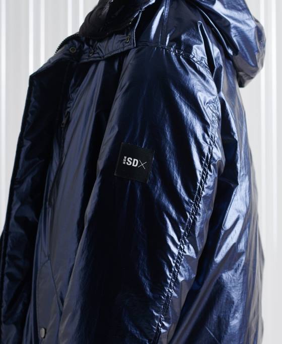 Superdry parka dublu sdx editie limitata îmbrăcăminte marina femei JX0Z1192