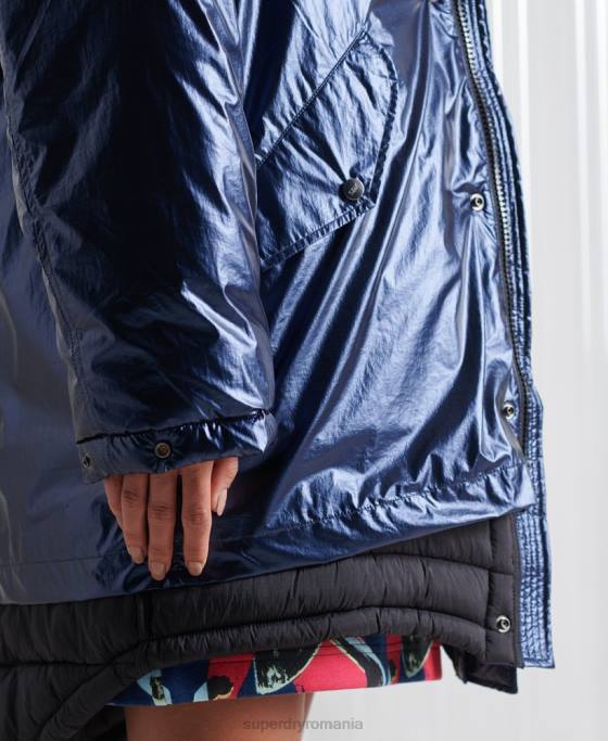 Superdry parka dublu sdx editie limitata îmbrăcăminte marina femei JX0Z1192
