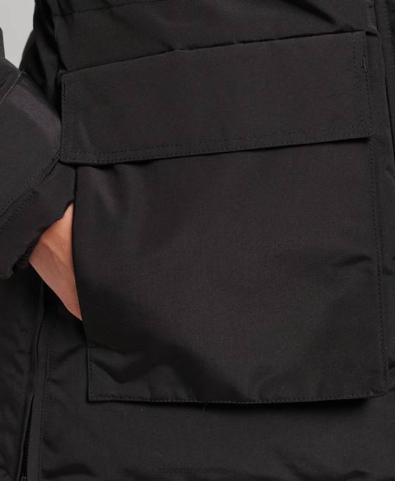 Superdry parka everest xpd îmbrăcăminte negru femei JX0Z3740