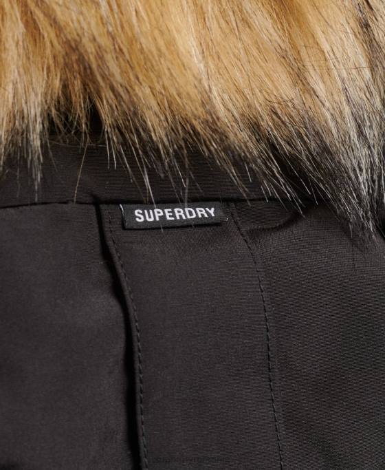 Superdry parka everest xpd îmbrăcăminte negru femei JX0Z3740