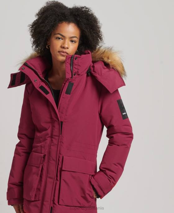 Superdry parka everest xpd îmbrăcăminte roz femei JX0Z5445