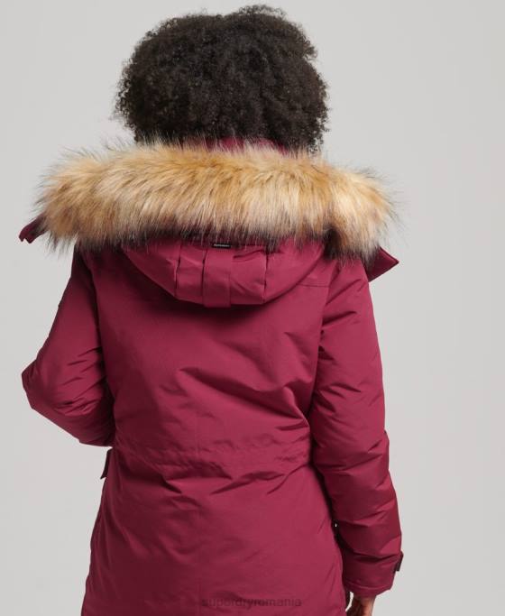Superdry parka everest xpd îmbrăcăminte roz femei JX0Z5445