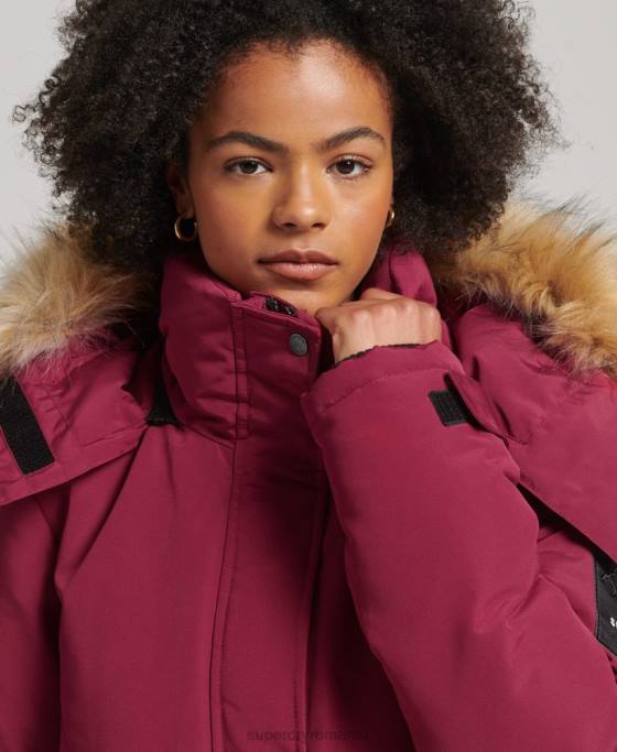 Superdry parka everest xpd îmbrăcăminte roz femei JX0Z5445