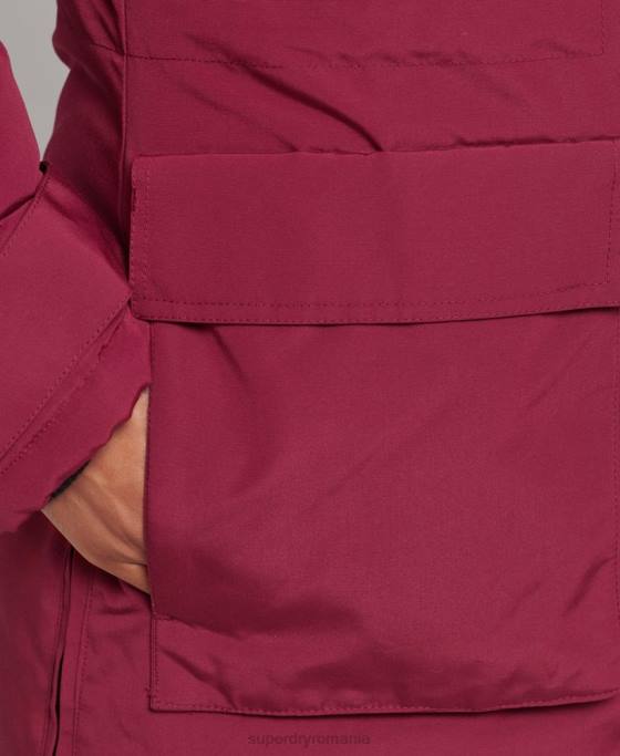 Superdry parka everest xpd îmbrăcăminte roz femei JX0Z5445
