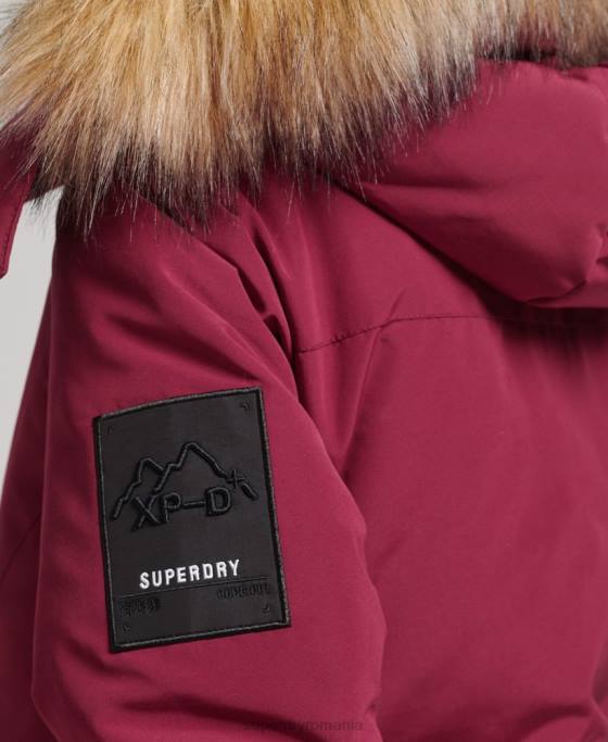 Superdry parka everest xpd îmbrăcăminte roz femei JX0Z5445