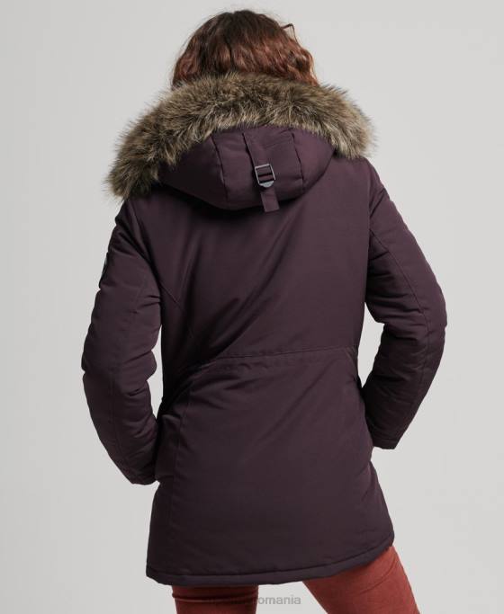 Superdry parka everest îmbrăcăminte Violet femei JX0Z3786