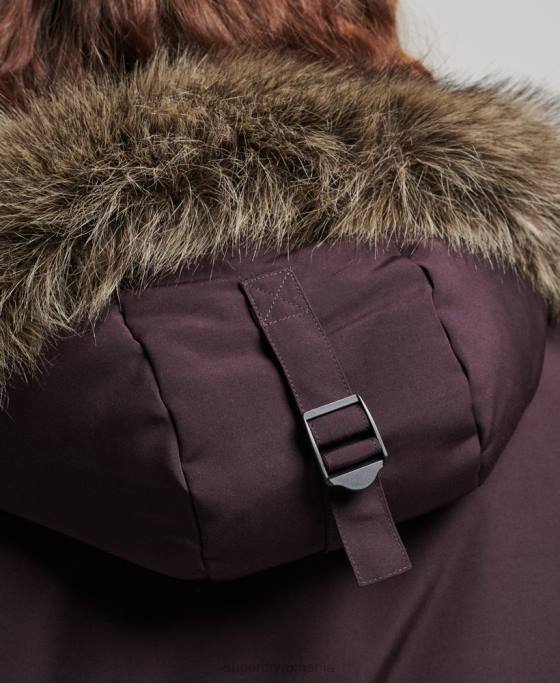 Superdry parka everest îmbrăcăminte Violet femei JX0Z3786