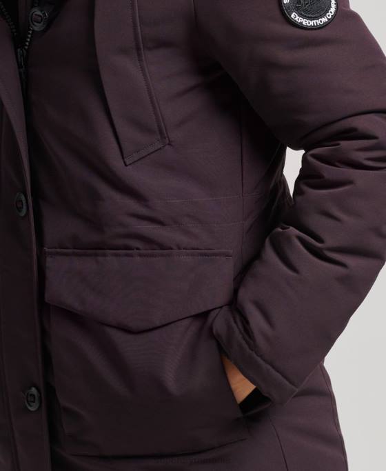 Superdry parka everest îmbrăcăminte Violet femei JX0Z3786