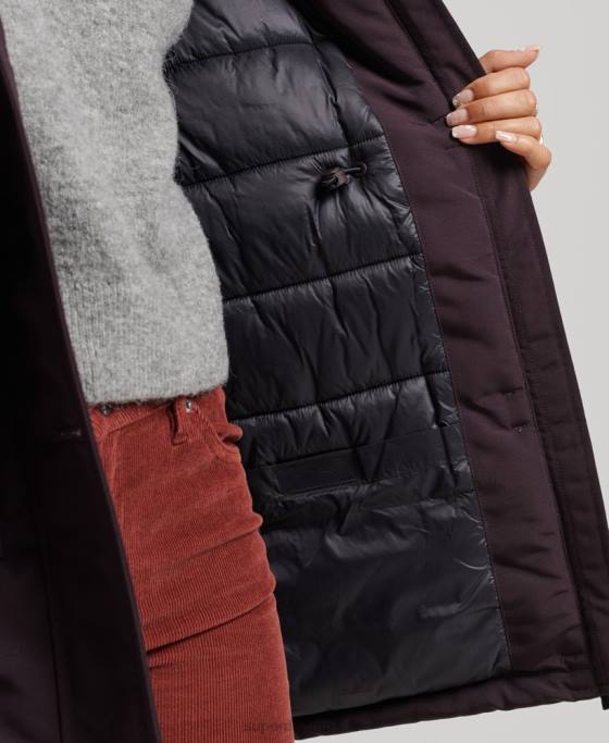 Superdry parka everest îmbrăcăminte Violet femei JX0Z3786