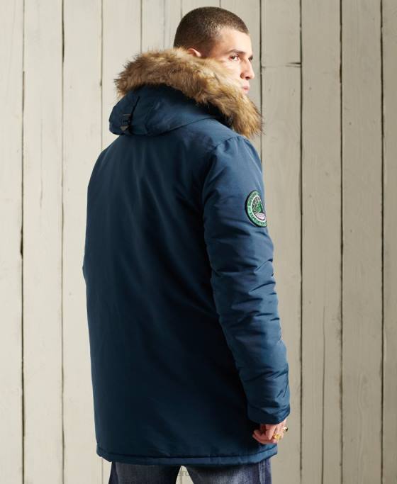 Superdry parka everest îmbrăcăminte albastru deschis bărbați JX0Z4664