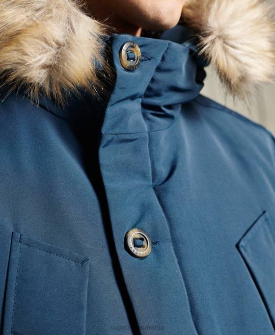 Superdry parka everest îmbrăcăminte albastru deschis bărbați JX0Z4664