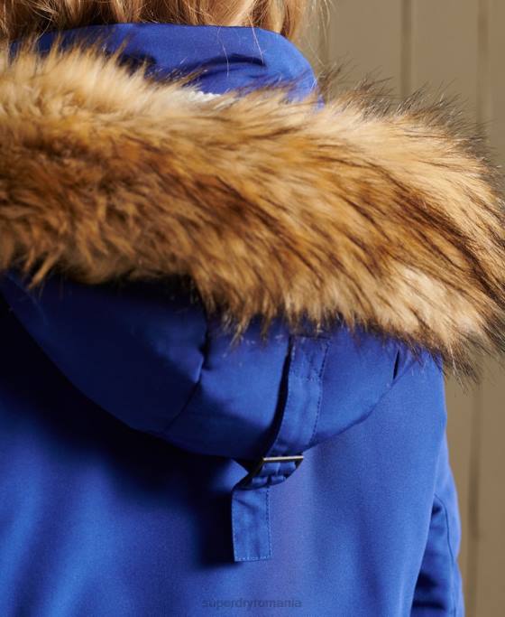Superdry parka everest îmbrăcăminte albastru femei JX0Z5701